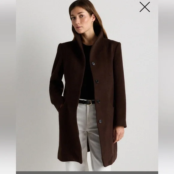 Quince Wool Cashmere Cocoon Coat - Picture 1 of 8